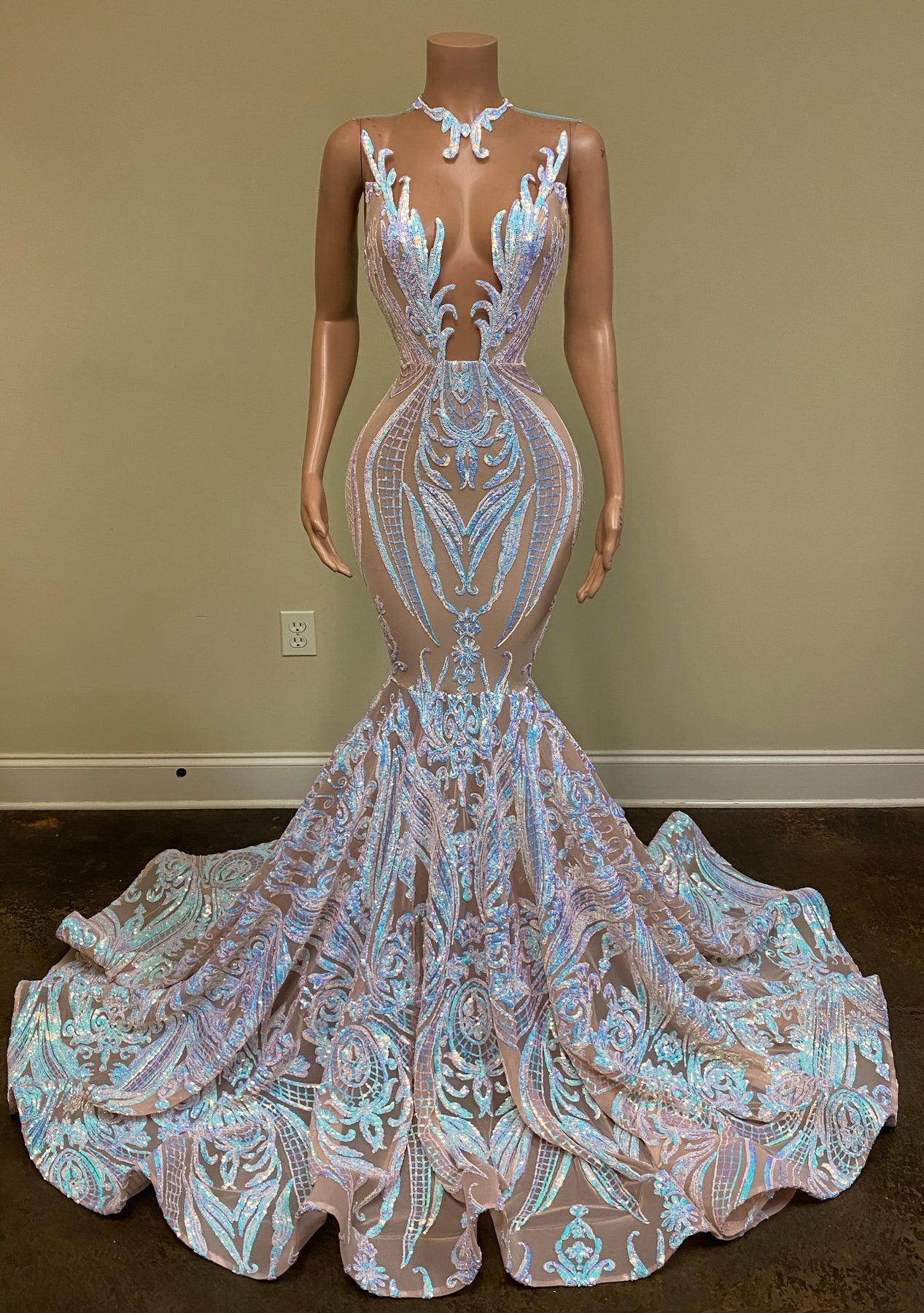 ken white prom dresses New Designer Gown Dress Sasha Mermaid Gown Ken White Collection LLC