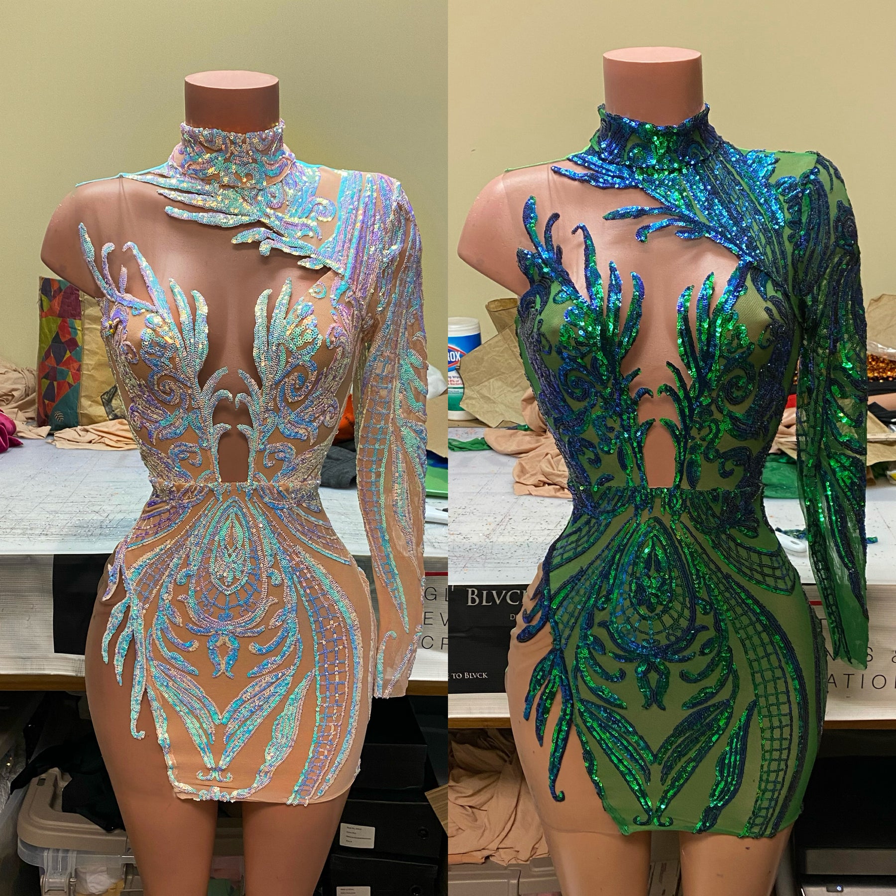 Sequin Iridescent Mini Dress – Ken White Collection LLC Sequin Iridescent Mini Dress – Ken White Collection LLC